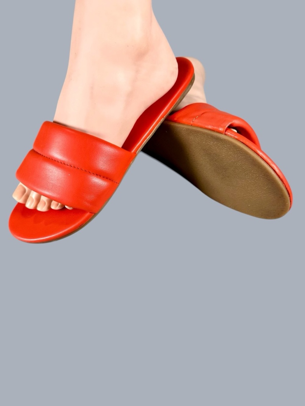Beek Women’s Sugarbird Slide Sandals in Tangerine - Picture 8 of 13